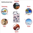 thumbnail image 6 of KLL Tropics Palm Trees Microfiber Beach Towel Fast Drying,Extra Large 31.5"x63" Sand Free Beach Towel Super Lightweight Towels, 6 of 8
