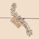 thumbnail image 1 of Nvzi Horquillas para el pelo de boda con flores para novias, peinetas con perlas de cristal, pinzas para el pelo, tocado, accesorios para el pelo de boda dorados, joyas - doradas, 1 of 4