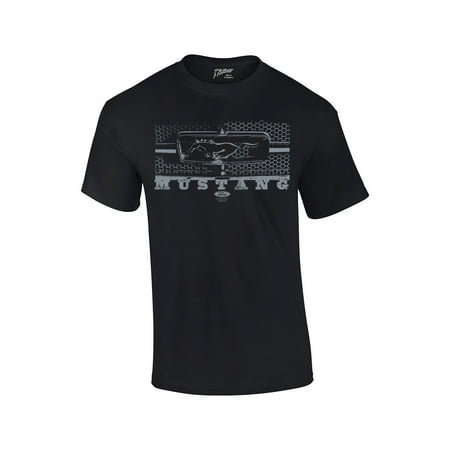- Ford T-Shirt Mustang Grill Legend Honeycomb Grill and Emblem