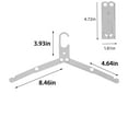 thumbnail image 3 of Dvkptbk Clothes Rack Camping & Hiking Outdoor Camping Aluminum Alloy Foldable Clothes Rack Portable Business Trip Drying Rack, 3 of 7