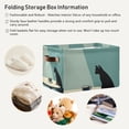 thumbnail image 4 of Yayeee Canvas Storage Basket with Handles for Shelves Fabric Bins Closet Organizer, Black Cat, 4 of 8