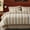 White-boho, variant on Tufted Duvet Cover Set  Size, Neutral Geometric Striped Bedding Set, Soft Breathable  , Boho  Style Comforter Cover with Zipper Closure