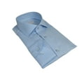 thumbnail image 4 of Men 100% Italian Cotton Shirt Non Iron SORRENTO Turkey Spread Collar 4883 Blue, 4 of 6