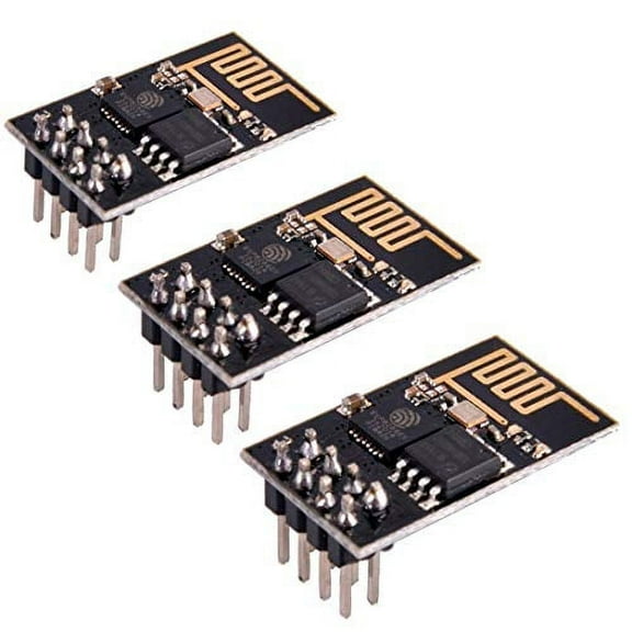 HiLetgo 3pcs ESP8266 ESP-01 Serial WiFi Wireless Transceiver Wireless Module Development Board LWIP AP STA Compatible with Arduino
