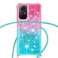 thumbnail image 4 of Funda para Xiaomi Redmi Note 11 4G/Note 11S 4G Brillantina Líquida Divertida Reluciente y con Cristales en Movimiento Cuerpo Cruzado con Cordón Ajustable, 4 of 5