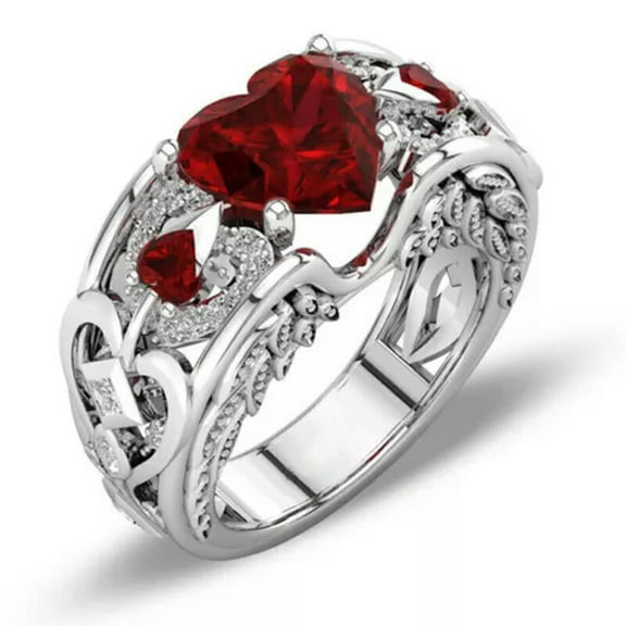 K-KED Gorgeous 925 Silver Rings Cubic Zirconia For Women Wedding Delicate Jewelry Size 6-10-#10-7