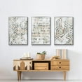 thumbnail image 6 of Sand Glyphs I - Framed Premium Gallery Wrapped Canvas L Frame 3 Piece Set - Ready to Hang, 6 of 9