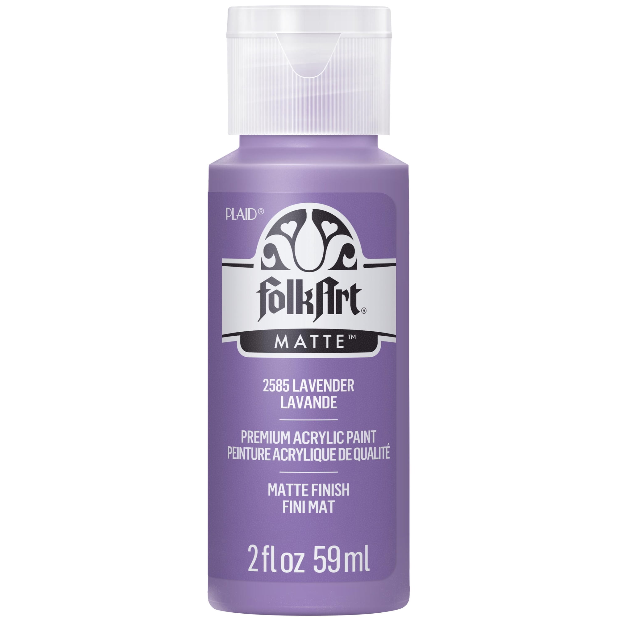 FolkArt Acrylic Craft Paint, Matte Finish, Lavender, 2 fl oz