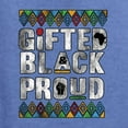 thumbnail image 5 of Wild Bobby Gifted Black and Proud Black Pride Men's Graphic T-Shirt, Vintage Heather Blue, 3X-Large, 5 of 5