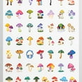 thumbnail image 4 of 35pcs-50pcs Colorful Sticker Pack Mushroom Stationery Stickers Cute Graffiti Decals for Luggage Laptop Suitcase, 4 of 9