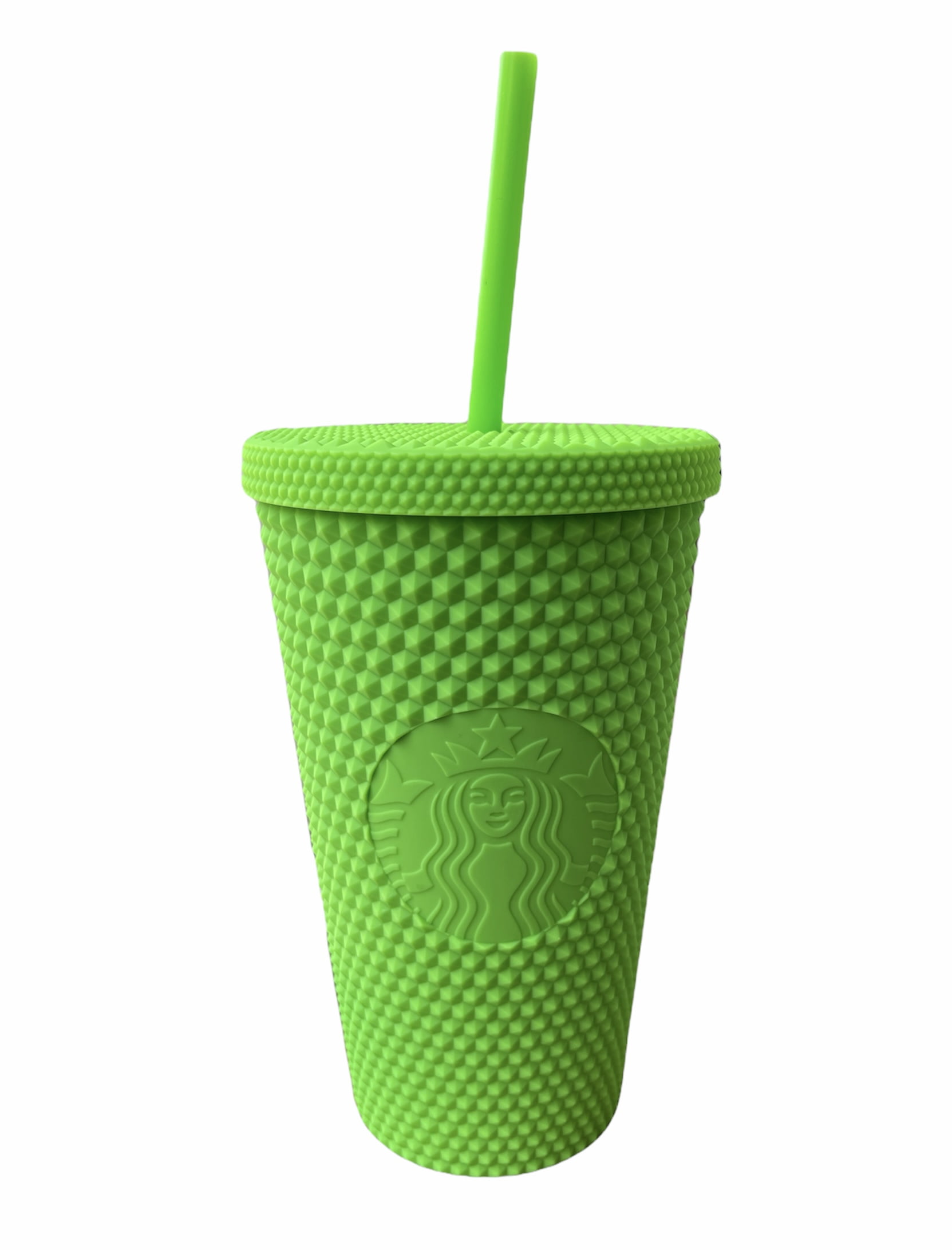 Starbucks Fall 2021 Neon Green Studded Bling 16 oz Grande Tumblr