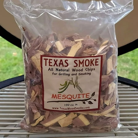All Natural Mesquite Flavored Grilling and Smoking Chips, 192 Cu in