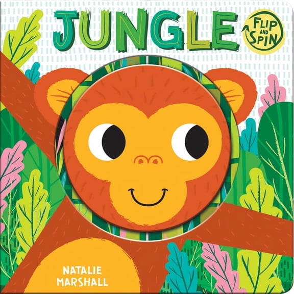 Flip and Spin Jungle, (Board Book)
