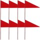 thumbnail image 3 of 8 banderas triangulares de hierro para marcar césped, aspersores y riego con poste de acero., 3 of 5