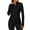 Black, variant on Sentmoon Womens Golf Shirt Cooling Sun Shirt Solid Color Crew Neck Soft Regular Fit UPF 50 Long Sleeve Women Holiday for Swimming and Surfing S