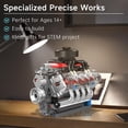 thumbnail image 3 of Juego de bloques de construcción Mould King 10171, modelo de motor V8 con motor Run, 3 of 9