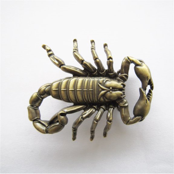 Jean's Friend Bronze Plated Cut Out Scorpion Belt Buckle