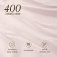 thumbnail image 6 of Bare Home Organic Sateen Sheet Set - 400 Thread Count - 100% Organic Cotton - 4 Piece - Queen, Dusty Pink, 6 of 10