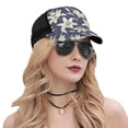 thumbnail image 5 of Lsque Lilies Flowers Printed Trucker Hat - Baseball Cap for Men Women - Breathable Mesh Side, Adjustable Fit - for Casual Wear, 5 of 7