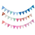 thumbnail image 1 of 36 piezas de papel banderines de cumpleaños encantadores banderines colgantes de cumpleaños con leche de cumpleaños banderines decorados decorados, 1 of 5