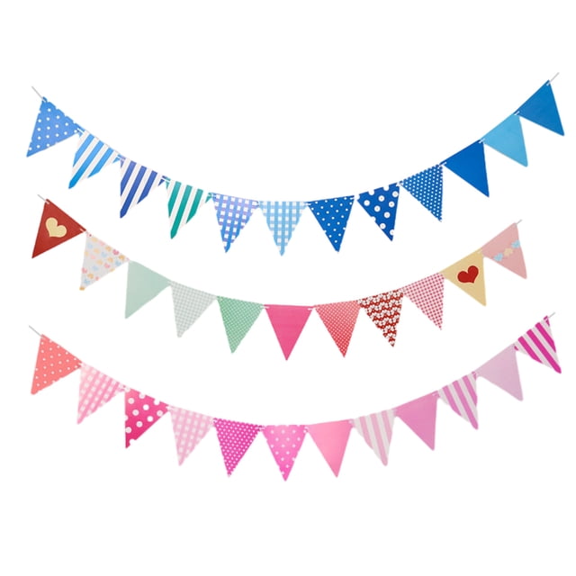 36 piezas de papel banderines de cumpleaños encantadores banderines colgantes de cumpleaños con leche de cumpleaños banderines decorados decorados
