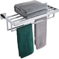thumbnail image 1 of Matte Towel Rack ‘‘ Bathroom Towel Shelf with Double Towel Bars SUS Stainless Steel Wall Mounted BBK, 1 of 7