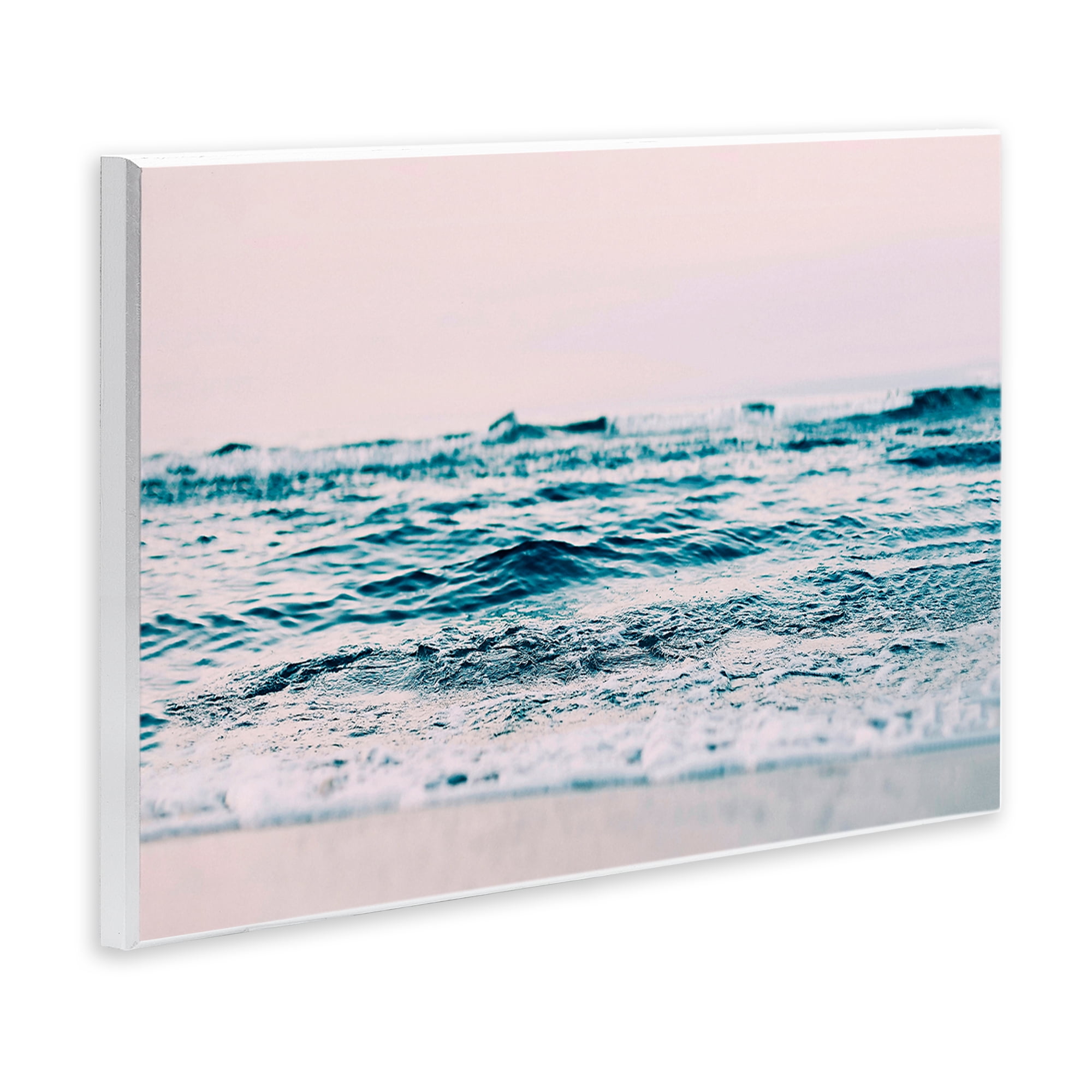 Stupell Industries Ocean Wave Blush Nautical & Beach Photography Unframed Art Print Wall Art, 15 x 10