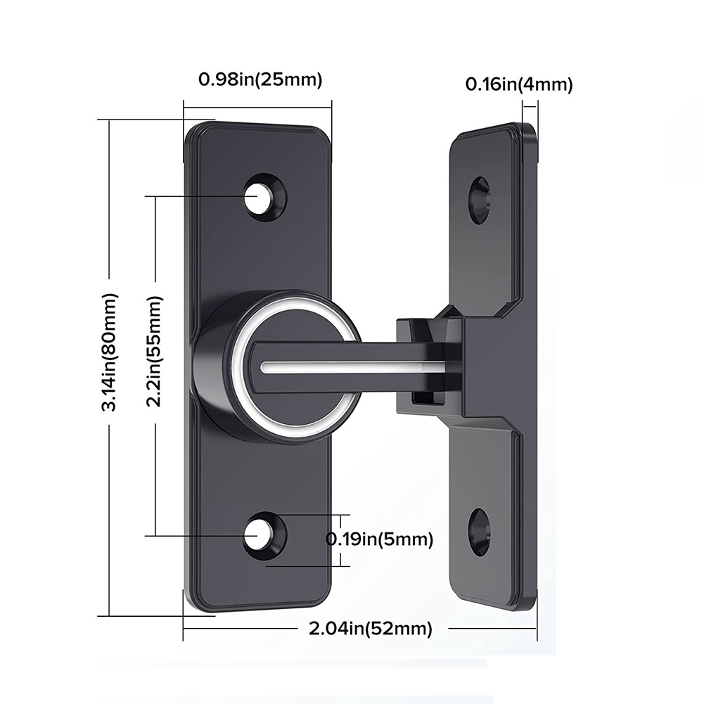 Barn Door Lock Hardware 90 Degree Heavy Duty Gate Latches Flip Latch