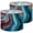Color 1, variant on Linen Drum Lamp Shades Blue Agate Crystal Wave Patterns Striated Texture 13" x 13" x 10" Lampshade for Table Lamps Floor Lamps Lamp Shade Replacement Easy Assembly Required