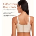 thumbnail image 6 of FANZE Women's T Shirt Push Up Bra Full Back Coverage Back Fat Smoothing Underwire Supportive,44DD, 6 of 8