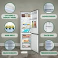 thumbnail image 5 of Conserv 11.5cf Tall Frost Free Refrigeartor - Freezer Wine Rack E-Star 43dB Stainless, 5 of 14
