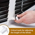 thumbnail image 4 of 10pcs Venetian Blind Lower Rod Hook Transparent Positioning Plug Accessories, 4 of 4