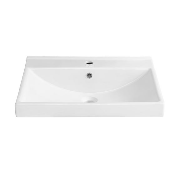 Carre 24" Vanity Top Bathroom Sink Single Hole