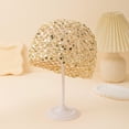 thumbnail image 2 of LTTVQM Womens Sequin Crochet Hat Summer Knit Breathable Boho Stylish Beanie Skull Cap Sparkly Lightweight Glitter Hat for Party Travel Daily Wear Beige, 2 of 4