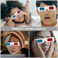 thumbnail image 3 of MOVTOTOP 60 Pcs Multi Color 3D Paper Glasses for Decoration Lightweight Portable Universal Fit All Ages, 3 of 8