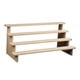 thumbnail image 4 of Estante de exhibición de madera con plataforma de exhibición y escalera de mano 4 capas L, 4 of 9