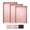Pink, variant on Nonstick Baking Sheet Pan Set Black 3-Piece Striped Texture Oven Cooking Set