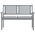thumbnail image 5 of vidaXL Loveseat Accent Patio Bench Furniture with Cushion Eucalyptus Wood, 5 of 75