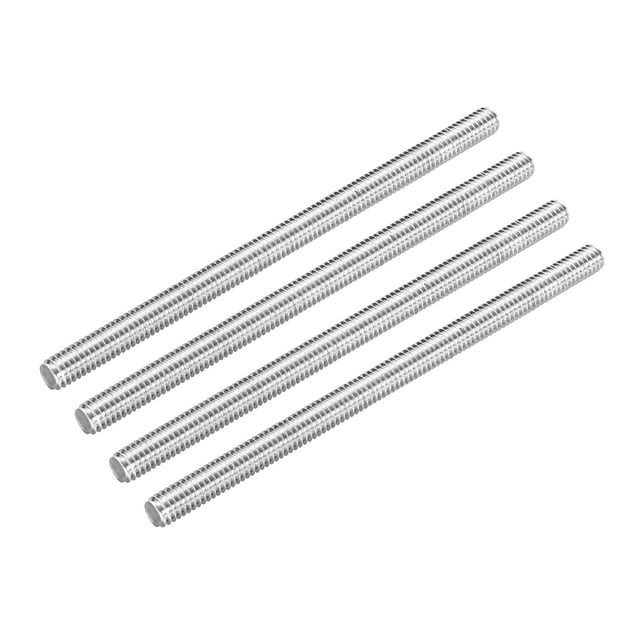 Tige Entièrement Filetée M8 x 120mm 18mm Pas Acier Inoxydable 304 Main Droite 4 Pcs