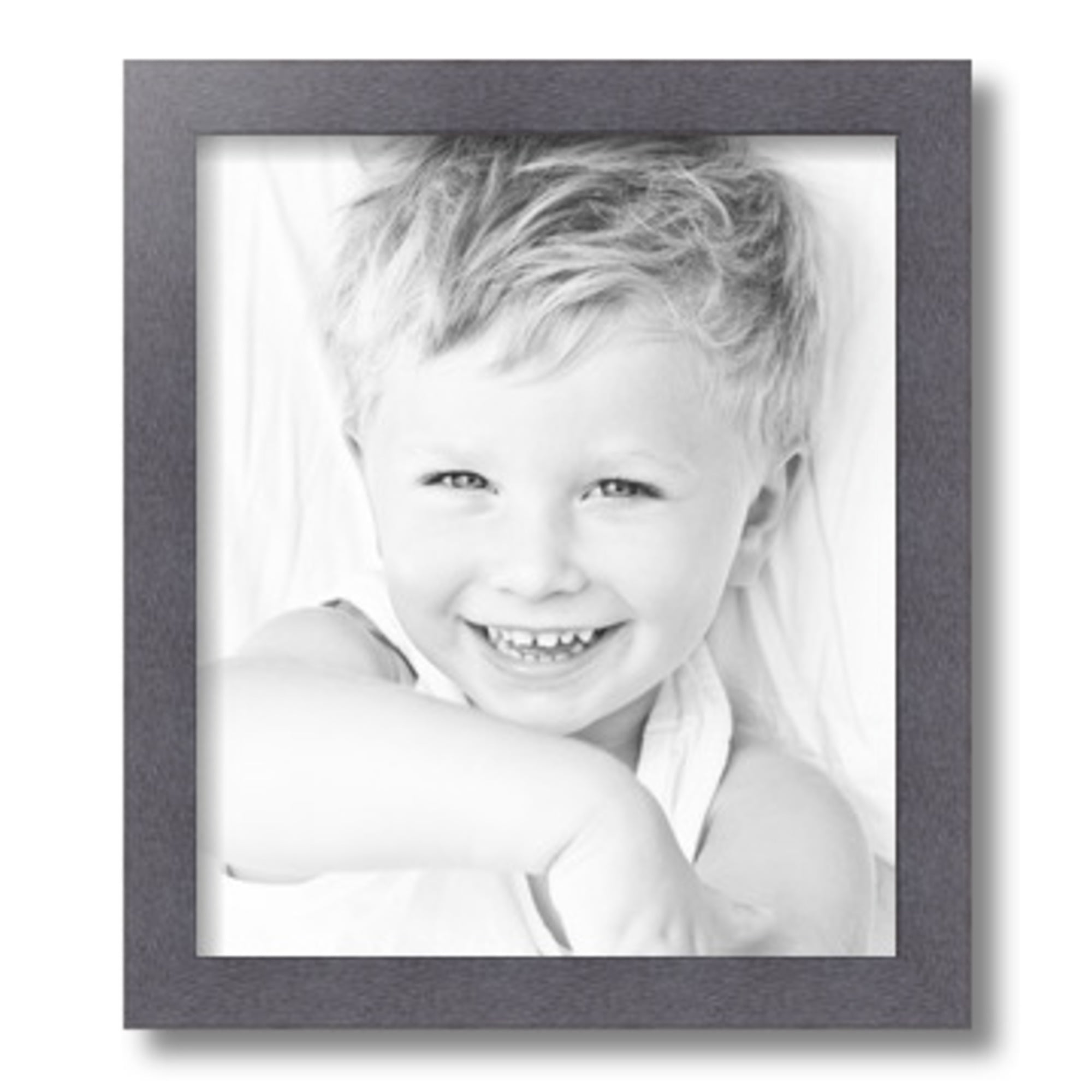 ArtToFrames 12" x 14" Tungsten Picture Frame, 12x14 inch Gray MDF Poster Frame (WOM-4640)