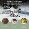 thumbnail image 6 of WestinTrends Outdoor Ottoman, Patio Adirondack Ottoman Foot Rest, All Weather Poly Lumber Folding Foot Stool for Adirondack Chair, Widely Used for Outside Porch Pool Lawn Backyard, Dark Brown, 6 of 16