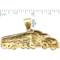 thumbnail image 2 of 14K Gold 18 Wheeler Semi Truck Pendant, 2 of 5