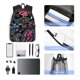 thumbnail image 4 of Disketp Paisley Mochila Ligera Clásica con Múltiples Bolsillos, Mochila Casual para Hombre y Mujer, Ideal para Escuela, Trabajo y Viajes, 4 of 6