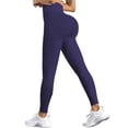 thumbnail image 3 of CHENge Travel Pants Athletic Fit Stretchable Fabric 7/8 Length Tummy Control High Waisted Workout Yoga Leggings Pants, 3 of 4