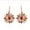 Colorful on Rose Gold, variant on 18K Gold Plated Brilliant Austrian Crystal Flower Earrings - Special Occasions, Casual or Dressy