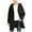 Black, variant on Boys Casual Trench Coat Kids Winter Warm Wool Blend Hooded Long Jacket Single Breasted Pea Coats with Pockets 5-15 Years