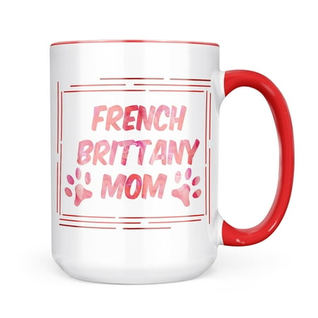 

Neonblond Dog & Cat Mom French Brittany Mug gift for Coffee Tea lovers