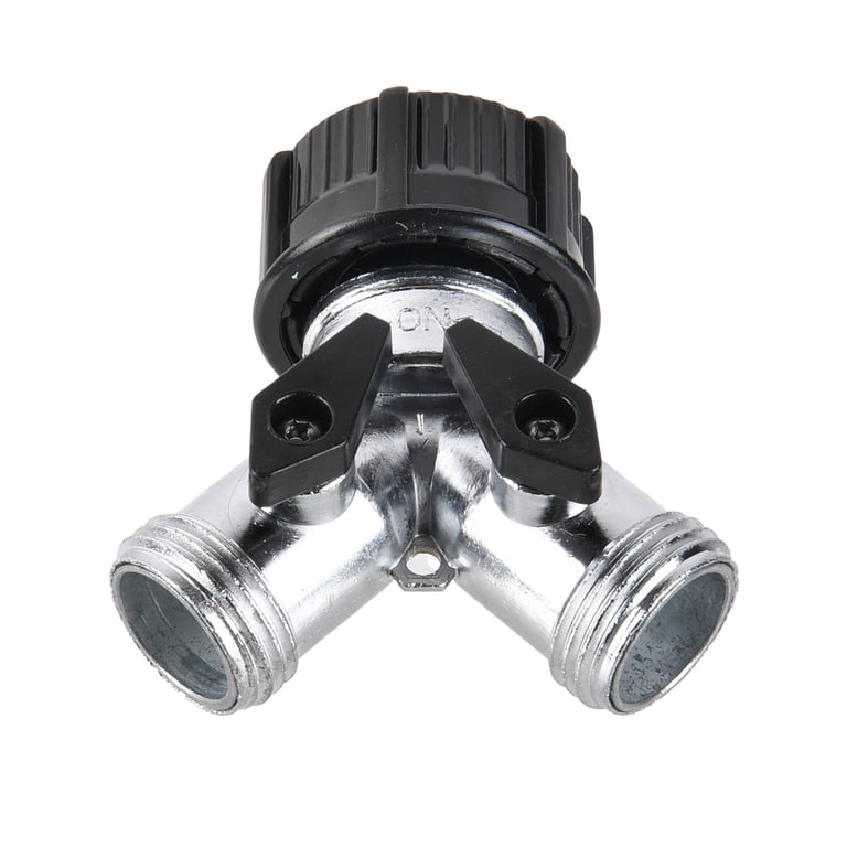 Expert Gardener Metal 2-Way Y Hose Shut-Off Connector, 2-Pack photo 5
