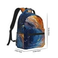 thumbnail image 2 of Uemuo Galactic Dog Swirls Art Printed Student Durable Water-resistant Backpack,Travel Backpack,Outdoor Activities Backpack, Laptop Backpack, Multi-compartment Backpack, 2 of 5