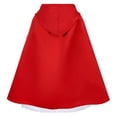 thumbnail image 7 of FYDUU Women Little Red Riding Hood 5Pcs Short Sleeve Christmas Halloween Party Dress with Cape, Apron,Headband, Pumpkin Bag, 7 of 7